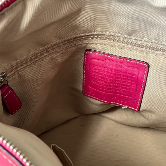 Coach Hampton Red Leather Bag = AS IS